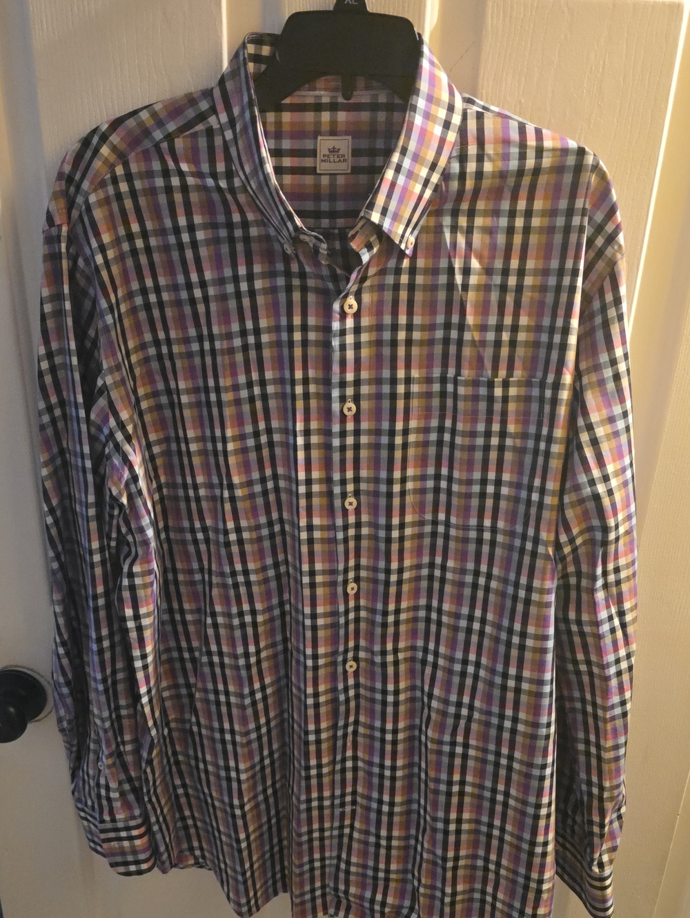 Peter Millar Men’s Multicolor Plaid Button-Down Shirt